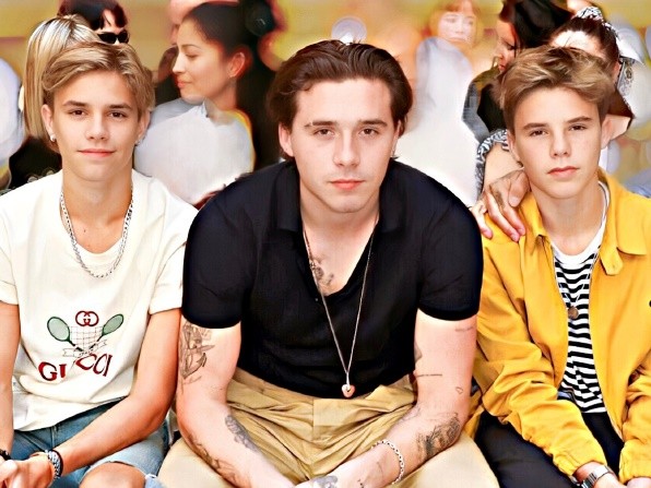 贝克汉姆二儿子和三儿子,贝克汉姆的三个儿子帅气