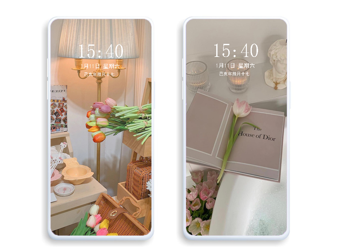 草莓熊白色主屏锁屏简单壁纸套图,手机主屏锁屏壁纸套图街景