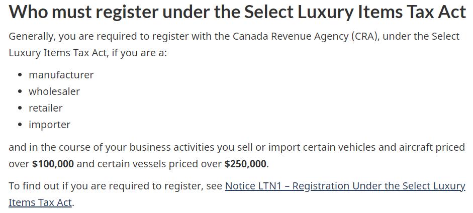 2019年加拿大税务政策有哪些变动,加拿大奢侈品税是多少