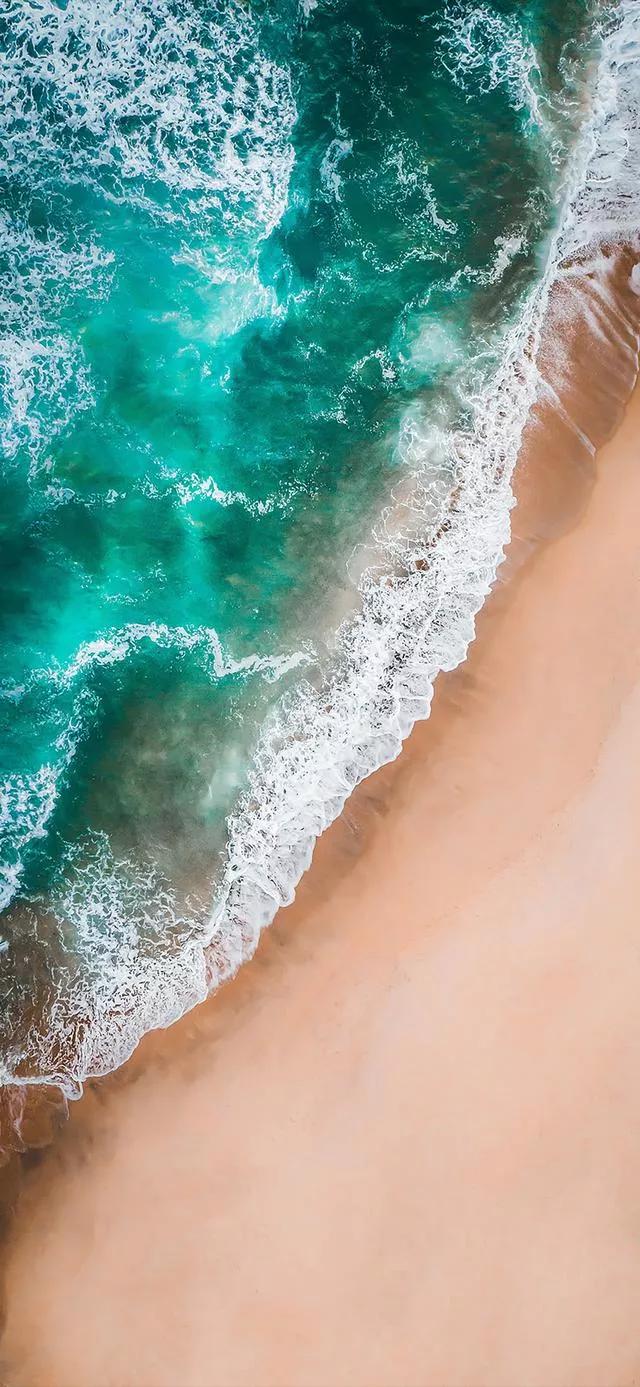 美丽的碧海蓝天壁纸,2018蓝色大海夏天壁纸