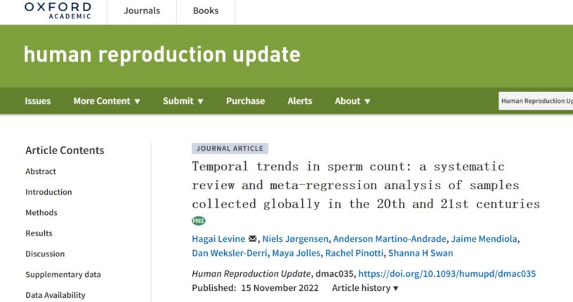 全球男性生育率断崖式下跌,半世纪男性生育力
