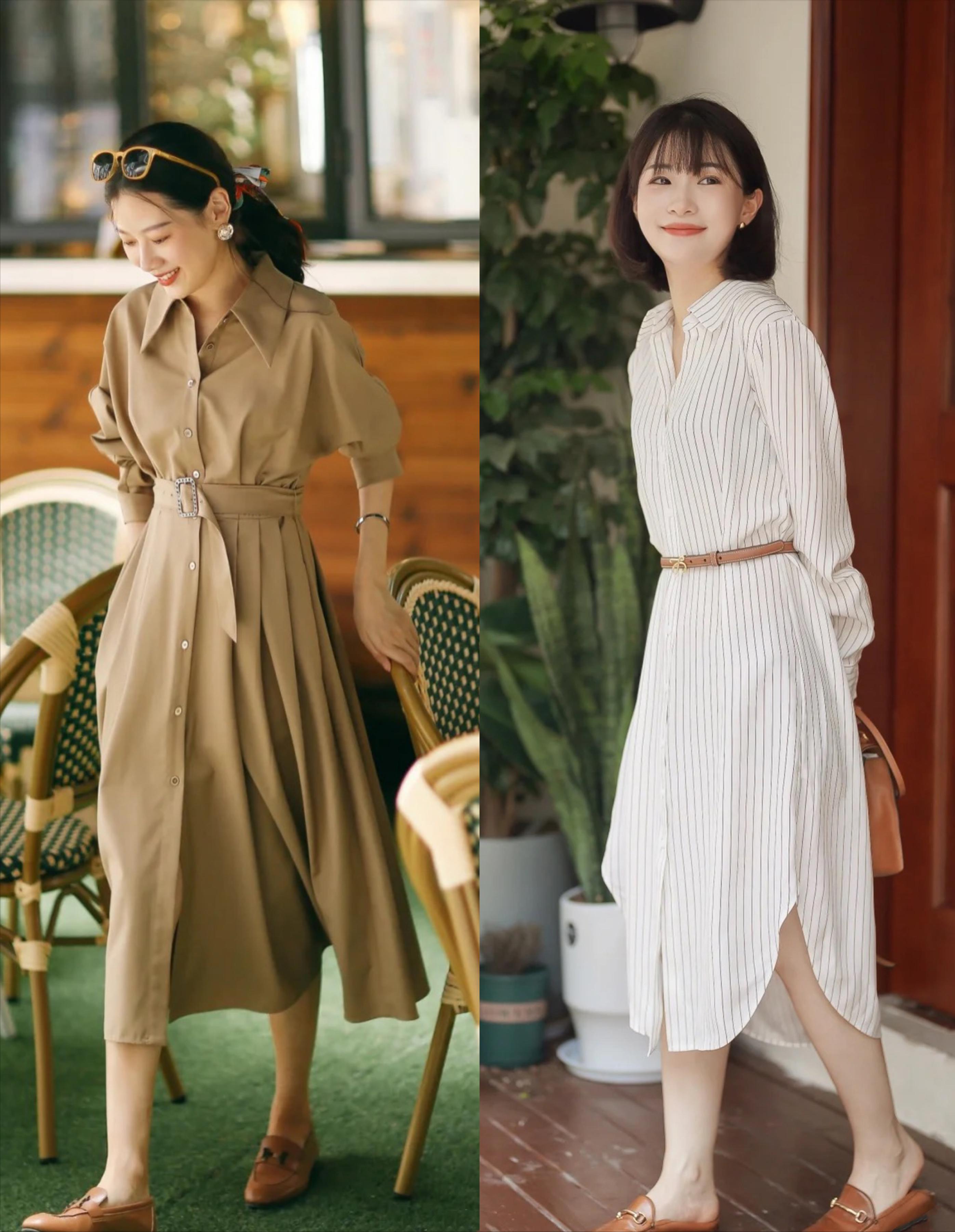 长衬衫怎么穿显瘦,长衬衫里面怎样搭好看