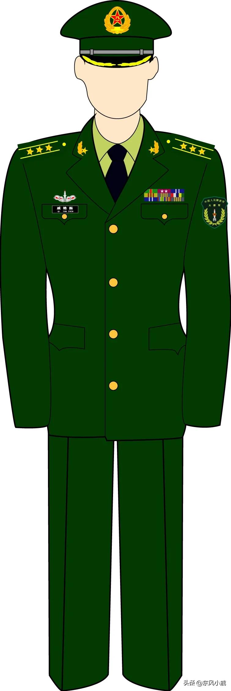 07式军装服役了几年,第一年火箭军军服照片