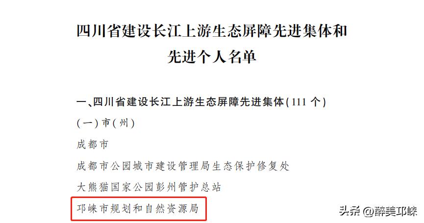邛崃市级以上个人荣誉有哪些,邛崃市级以上荣誉称号有哪些
