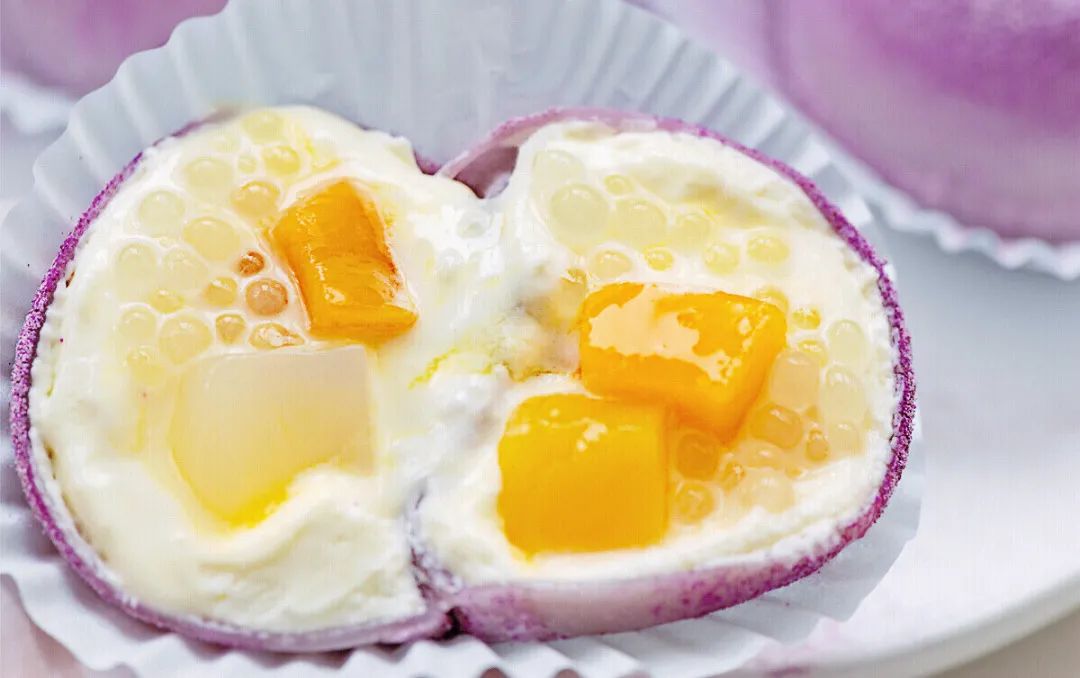 杨枝甘露雪媚娘夹心,杨枝甘露雪媚娘图片