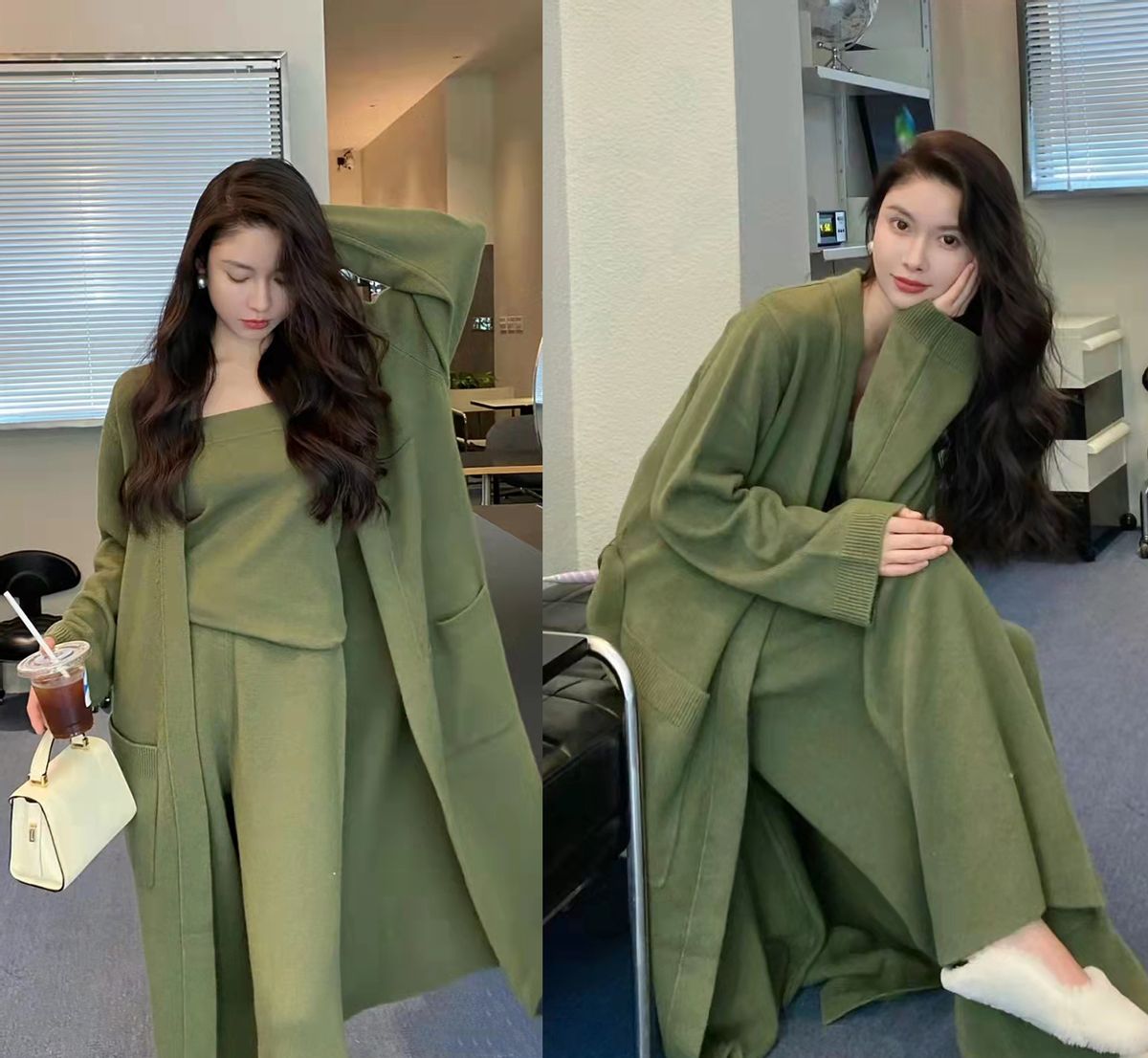 冬季保暖穿搭女2021高级感,冬季裙子穿搭示范怎么穿很高级