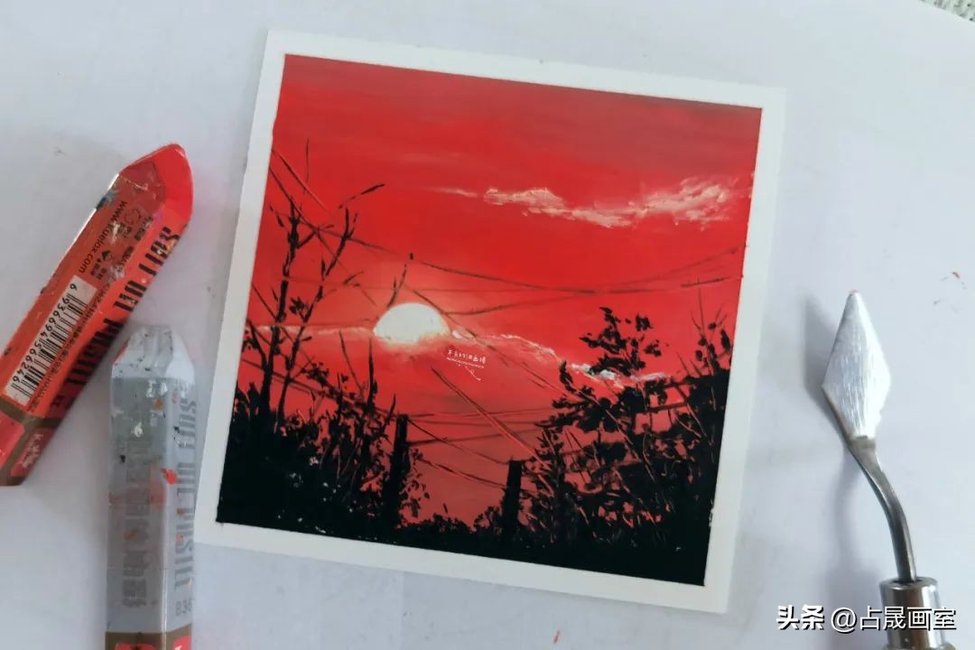 油画棒教程风景日系,油画棒教程高尔乐