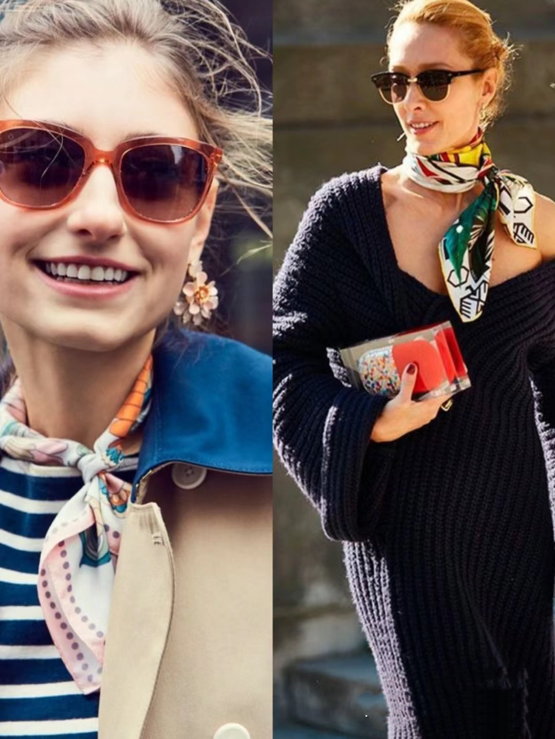 4种围巾系法秋冬超实用1分钟学会,围巾女2022年秋冬围巾