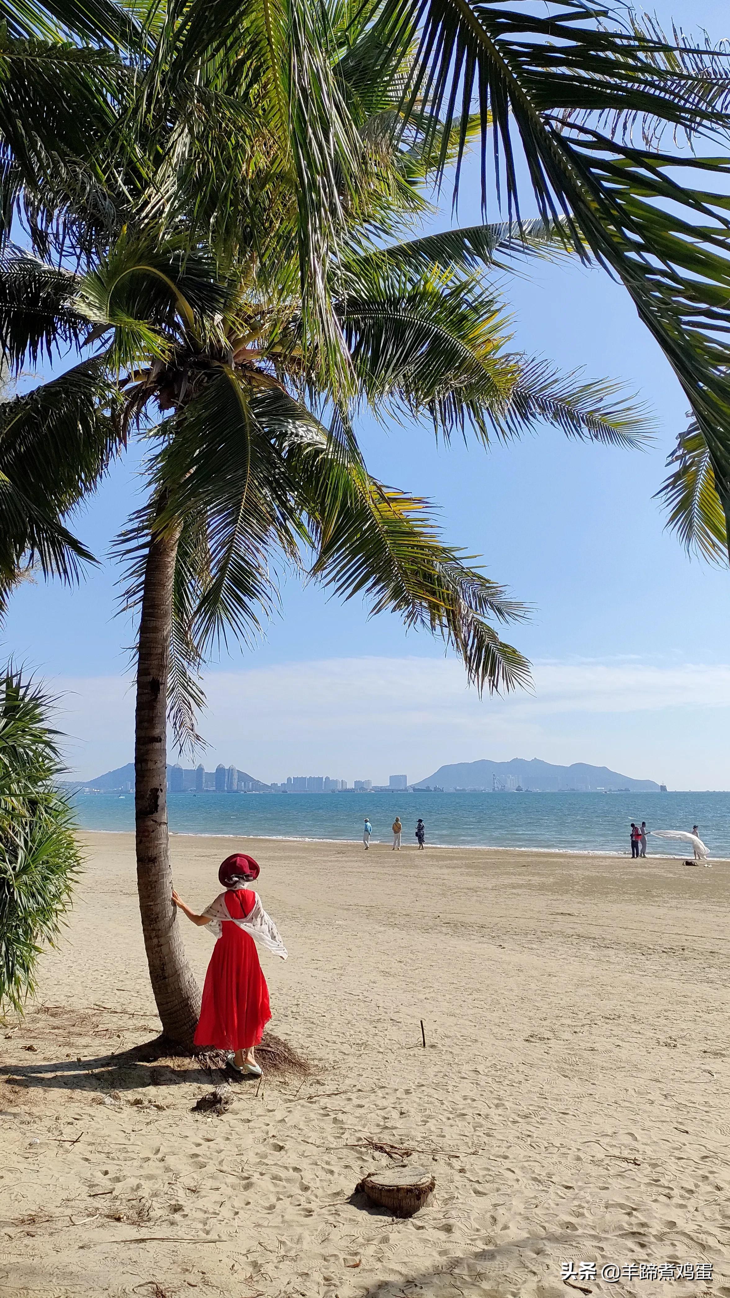 三亚椰梦长廊日落绝美,三亚湾椰梦长廊看夕阳最佳观赏点