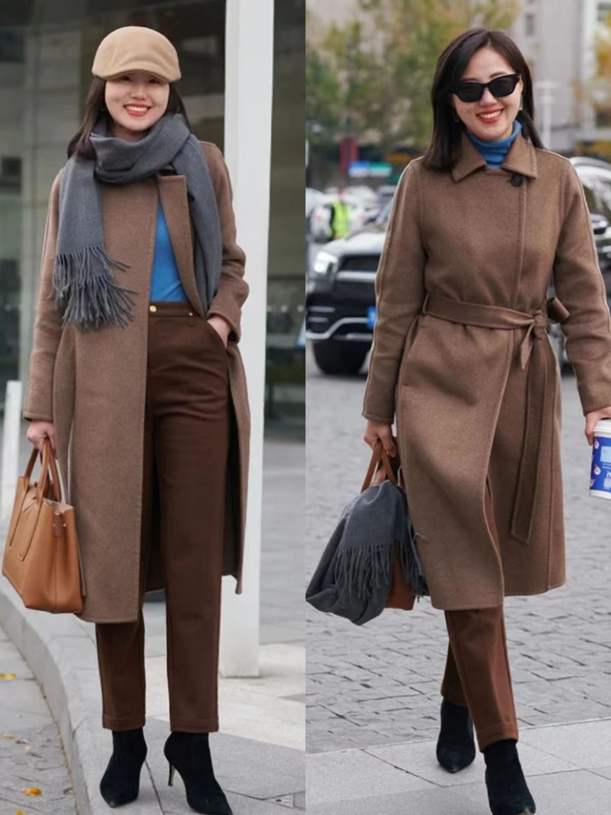 大衣穿搭小个子中长款,适合小个子穿的大衣长款