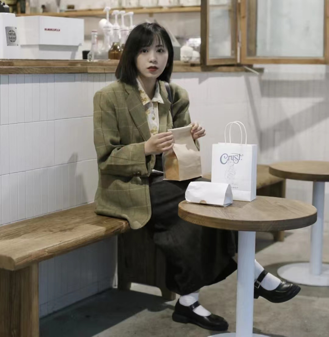 西装长裙搭配西装外套,西装外套配连衣裙气质高级感