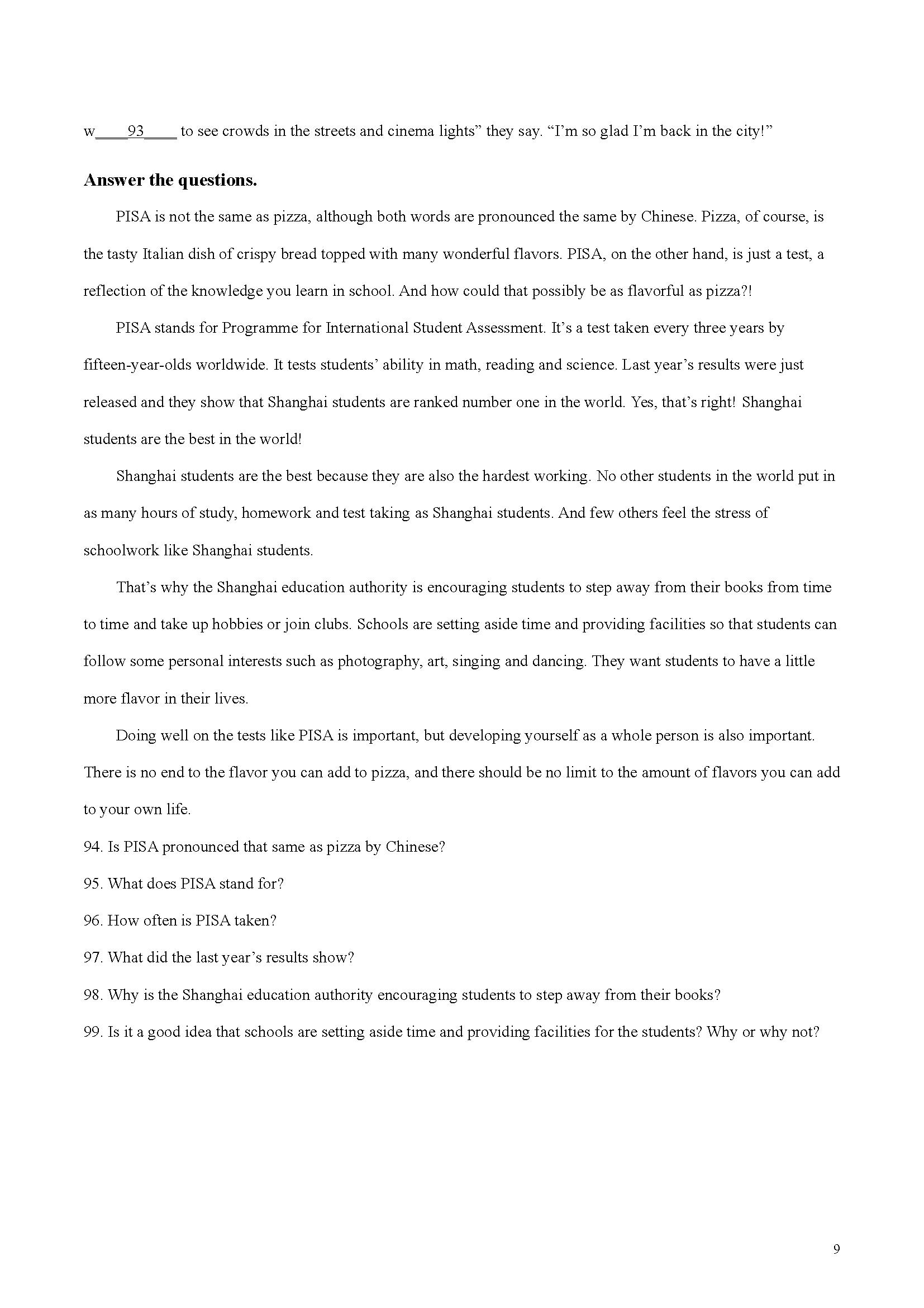 上海民办中学六年级期末英语试卷,上海六年级英语沪教版期末试卷