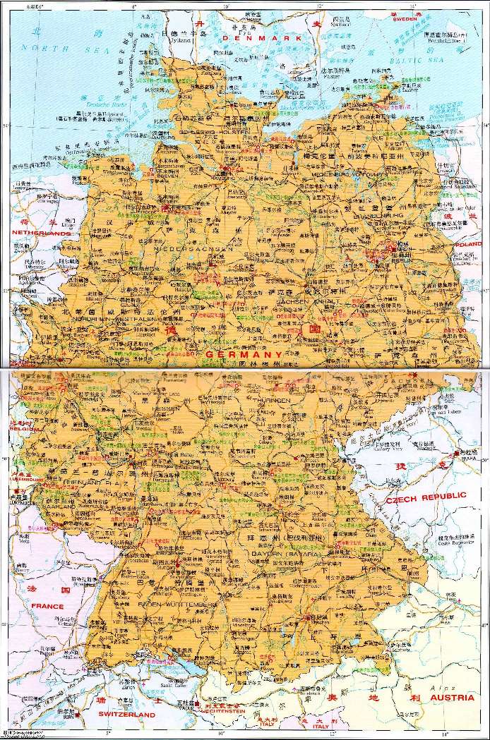 欧洲国家地图及旅游景点,欧洲旅游地图图片大全