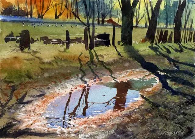 世界顶级水彩画家作品欣赏,世界水彩画大师三巨头的作品欣赏