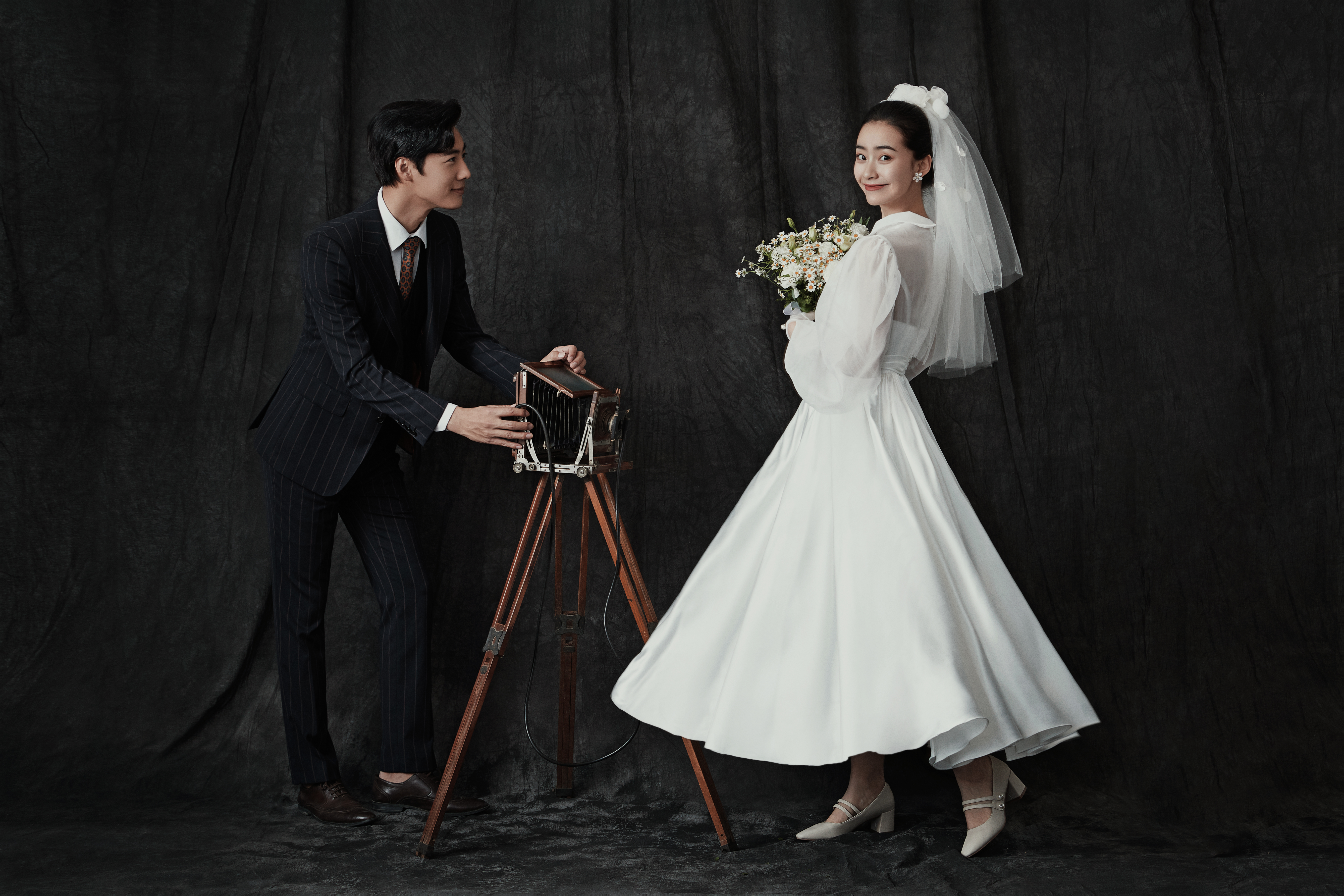 那些惊艳的复古风婚纱照,超唯美婚纱照图片大全集