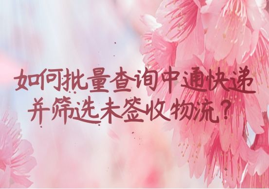 如何快速查找中通快递物流情况,在微信上如何查中通快递物流信息