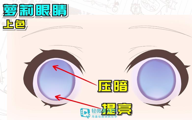 萌版眼睛画法,超级萌的眼睛怎么画