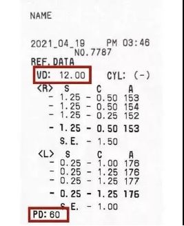 一秒钟教你学会验光条,一分钟教你看懂验光检查结果