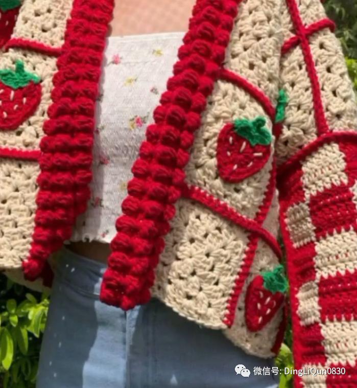 「针织作品」漂亮的祖母格图案夹克2022精品系列