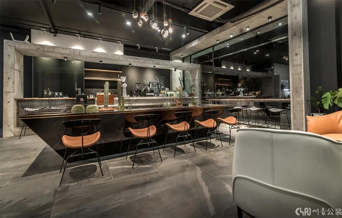 复古工业风咖啡馆装修,极简工业风咖啡馆设计