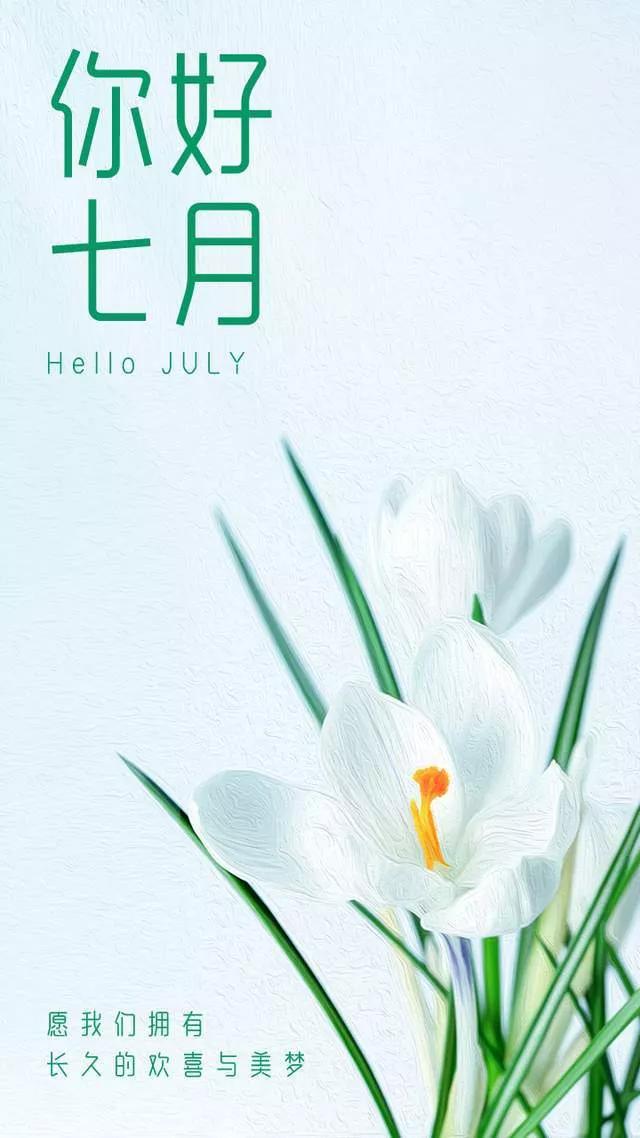 六月再见七月你好遇见七月文案,六月再见七月你好的文案