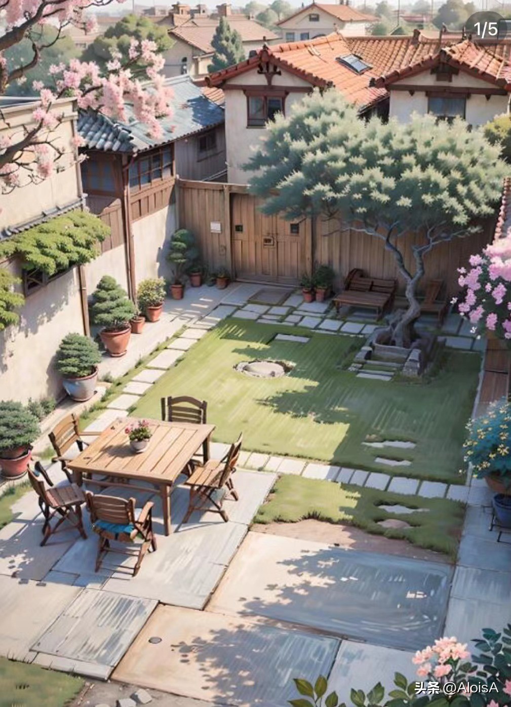 四季不同风景的小院设计,悠然自得的山水庭院设计分享