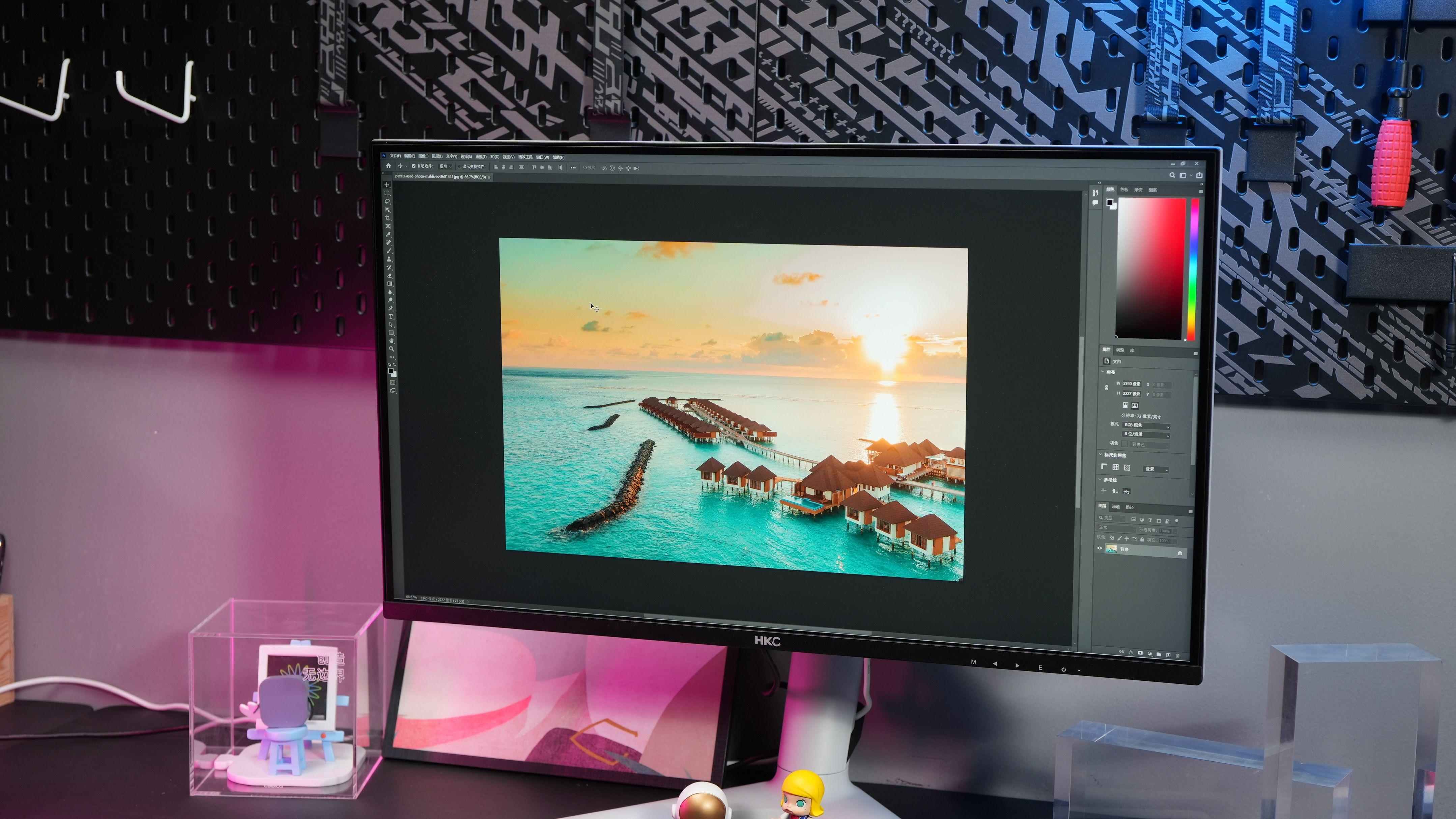 hkc2kminiled显示器测评,hkcminiled