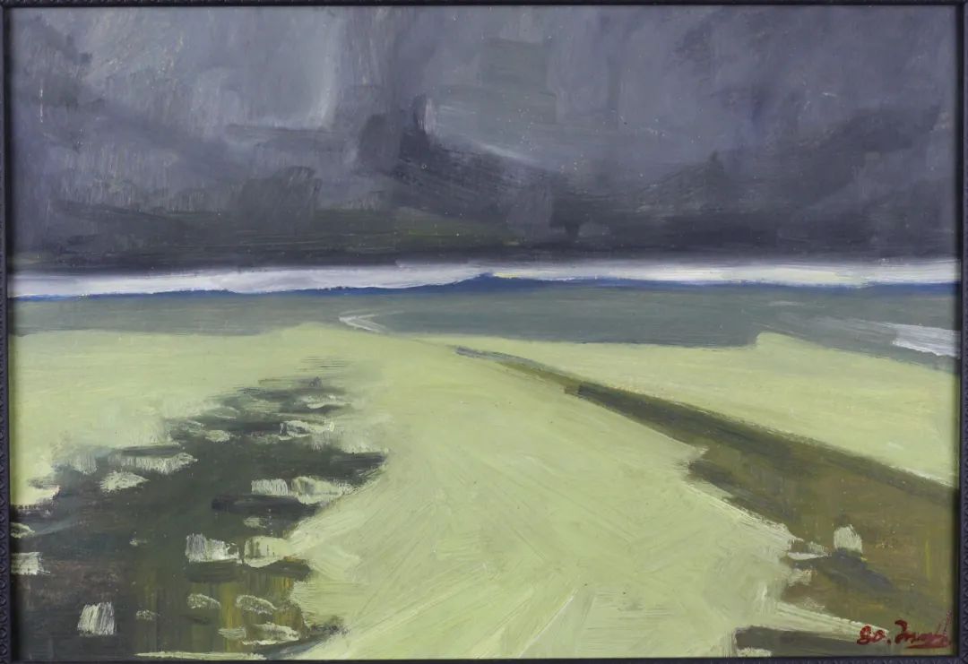 西安美术学院王胜利油画作品欣赏,王嘉陵油画生命之光