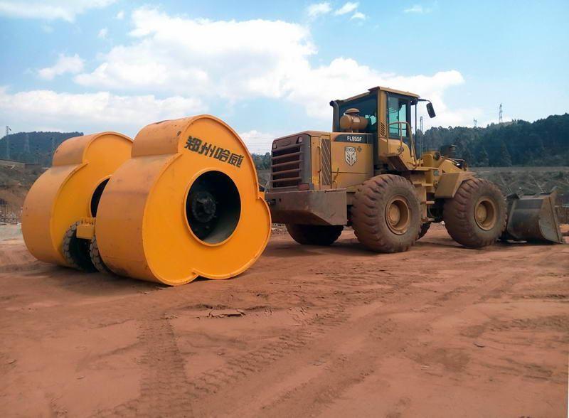 新建梅花冲击压路机碾压施工案例,冲击式压路机