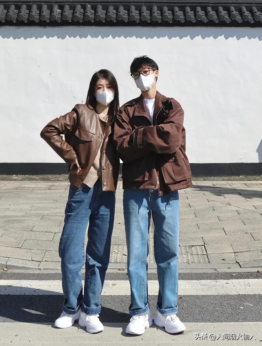 情侣穿搭秋冬小众高级,棒球服两面穿情侣款秋冬季