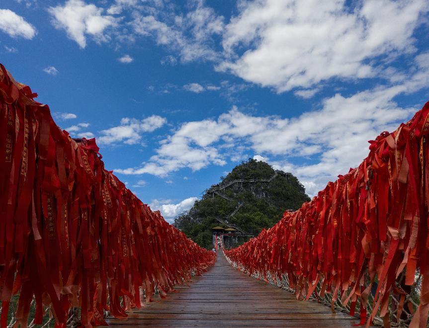 广西阳朔如意峰索道景区视频,桂林如意峰门票多少钱不坐索道