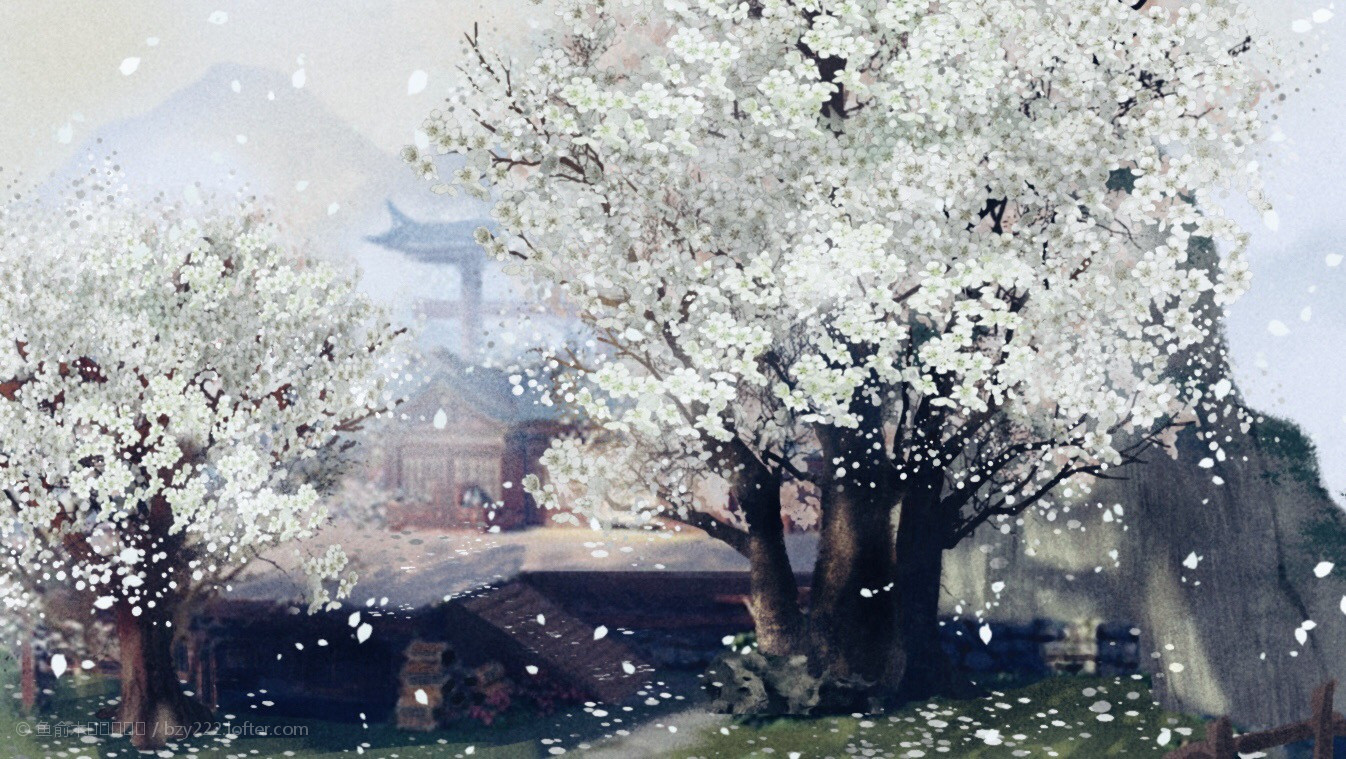 梨花飘落古诗词朗诵,梨花古诗词有解释