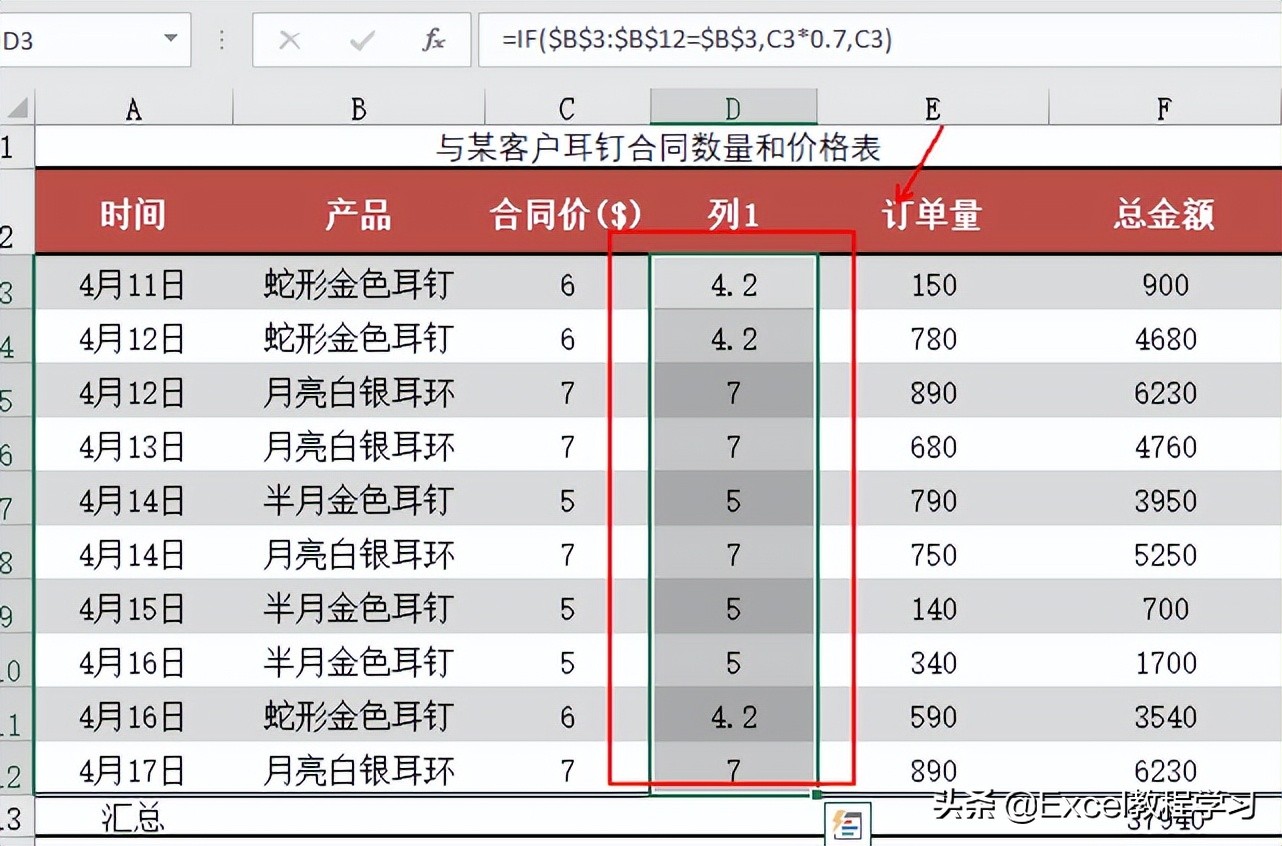 excel怎么批量调价文字,excel表格计算综合折扣率