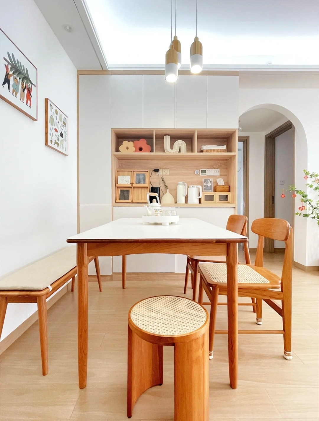 全屋原木风太高级了,原木风格装修75平米