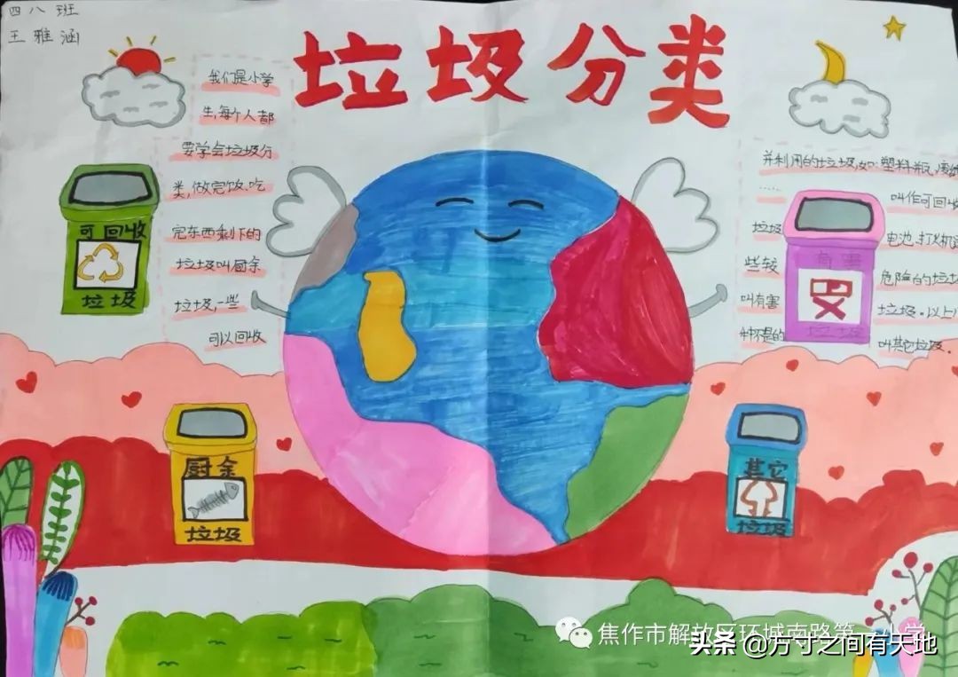 垃圾分类一小步绿色文明一大步——环南一小垃圾分类活动