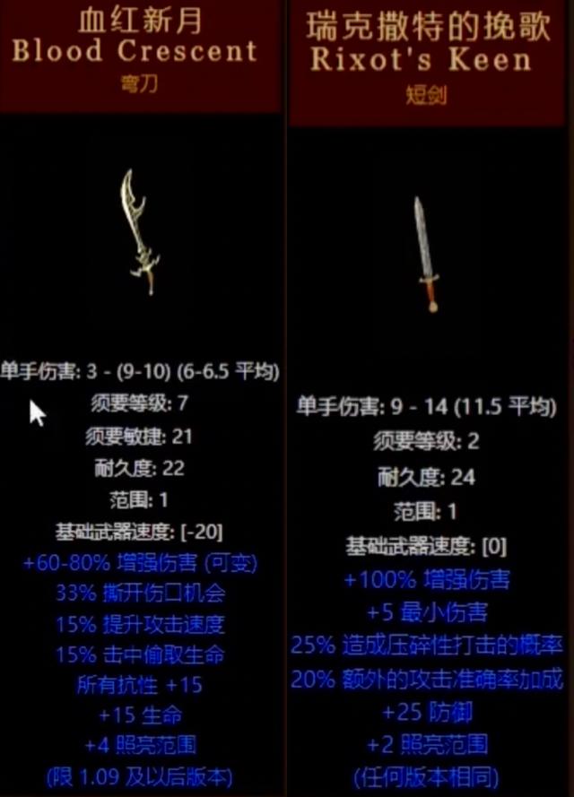 暗黑2最强暗金,暗黑2最好的亮金剑