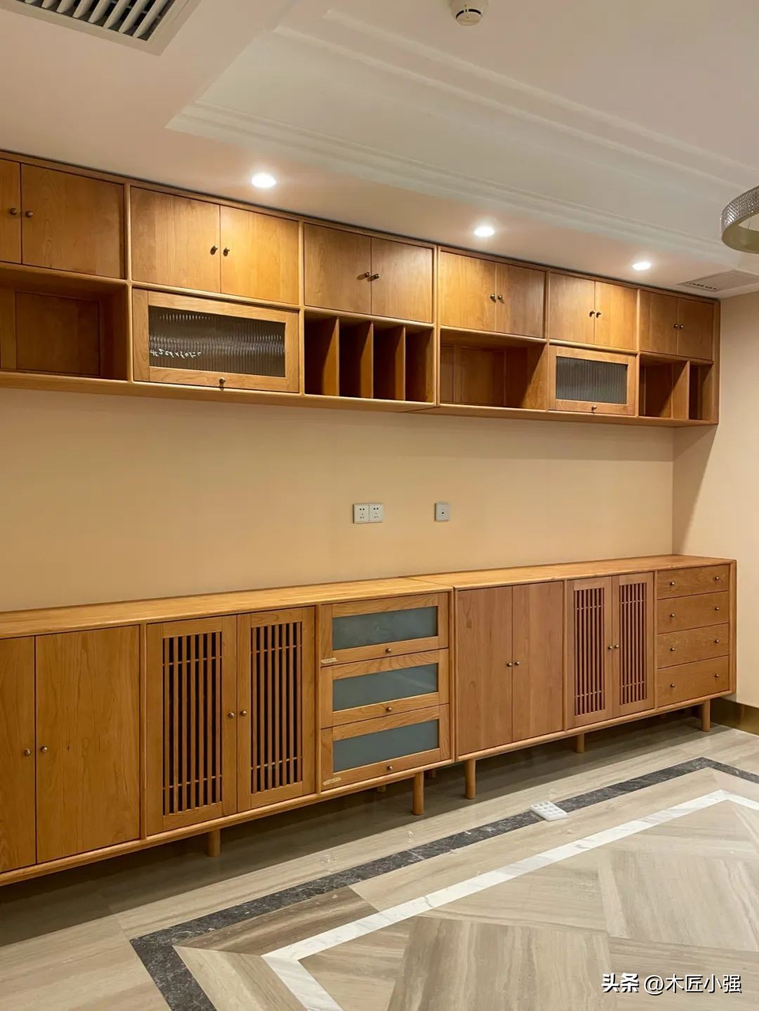 胡桃木极简大平层,北京180平大平层4房