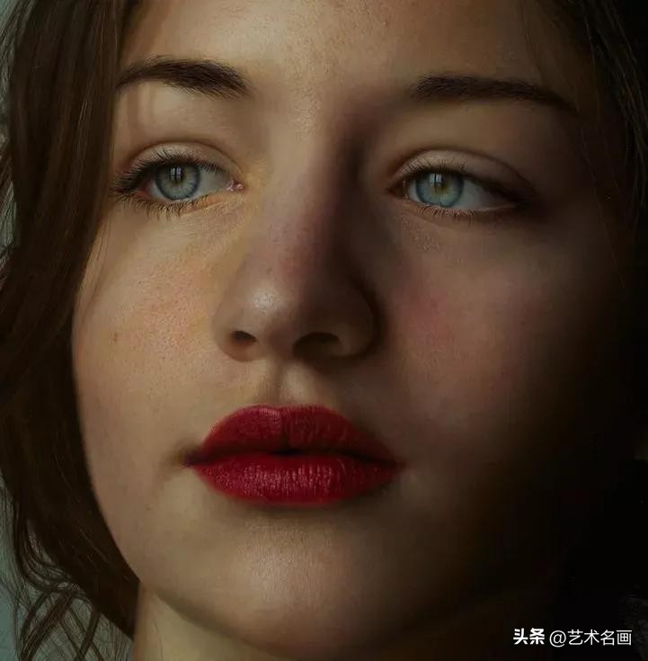 布格罗油画人物高清作品图文,马可格拉西超写实油画图片