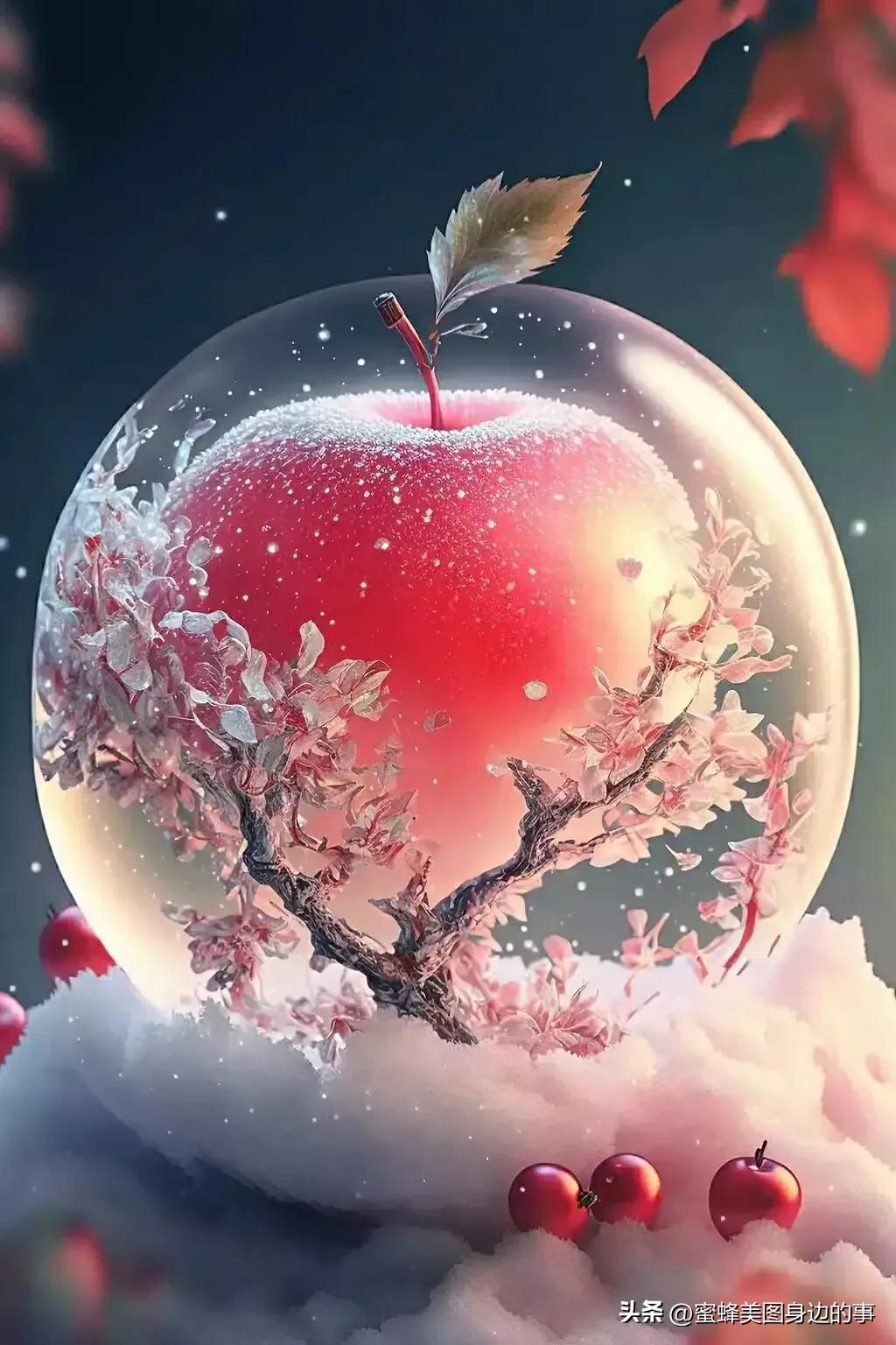 平安夜结平安果祝友友们平安喜乐,平安夜接平安果愿大家都平平安安