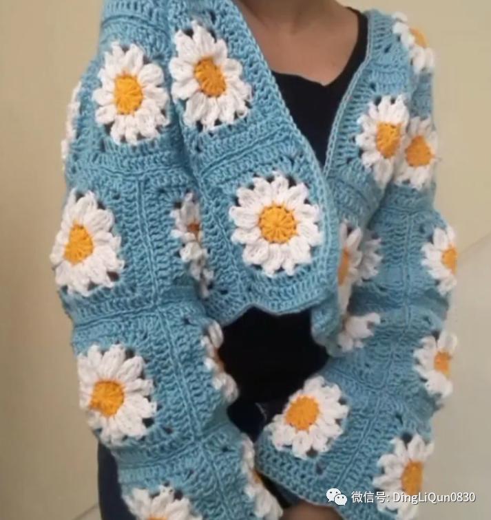 「针织作品」漂亮的祖母格图案夹克2022精品系列