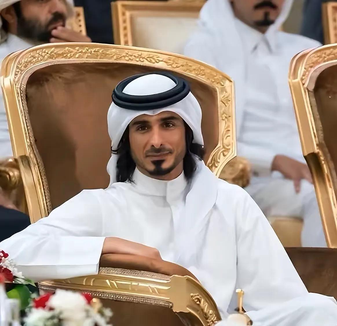 卡塔尔霸总和贝克汉姆,卡塔尔三王子与贝克汉姆合照