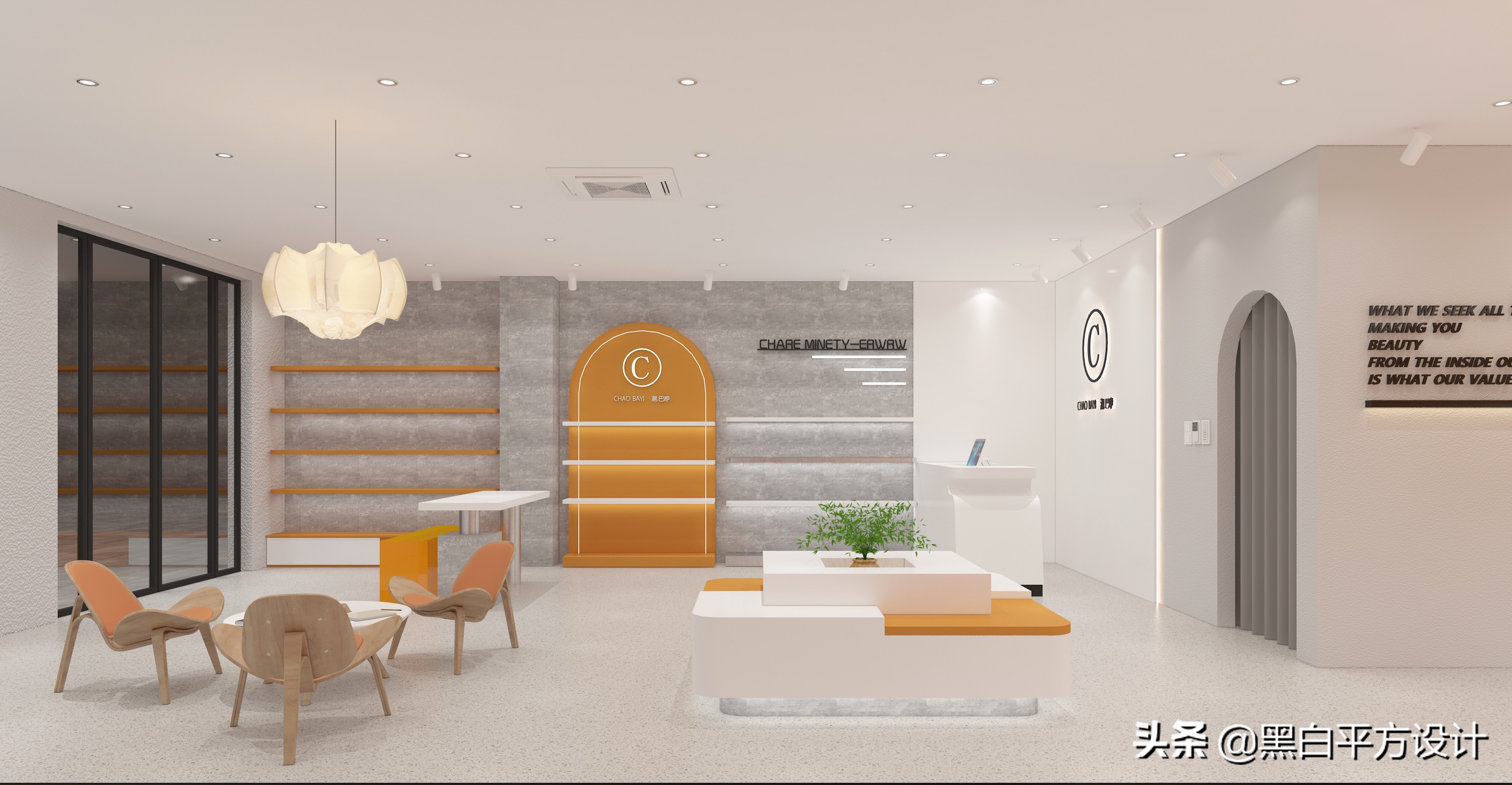 鞋包店设计高端大气,韩系鞋包店设计