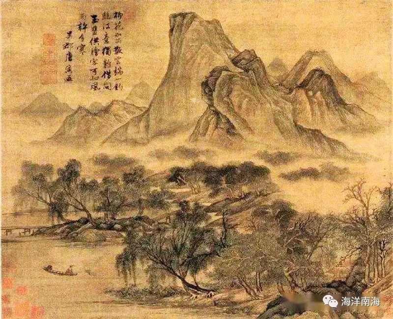 中国古代名画垂钓,古代名画垂钓