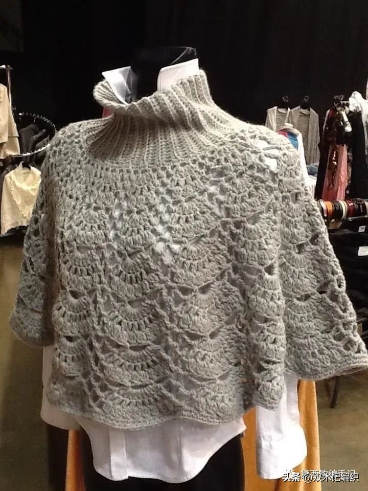 四叶草开襟斗篷披肩钩针视频教程 (时尚钩针连帽流苏斗篷披肩视频)