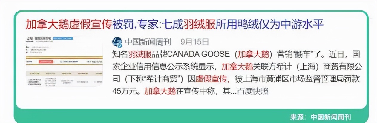 加拿大鹅羽绒服事件最新情况,加拿大鹅羽绒为什么要退货