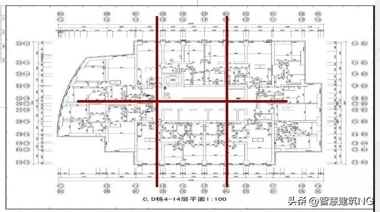 装修施工放线布局图,装修施工放线流程明细图