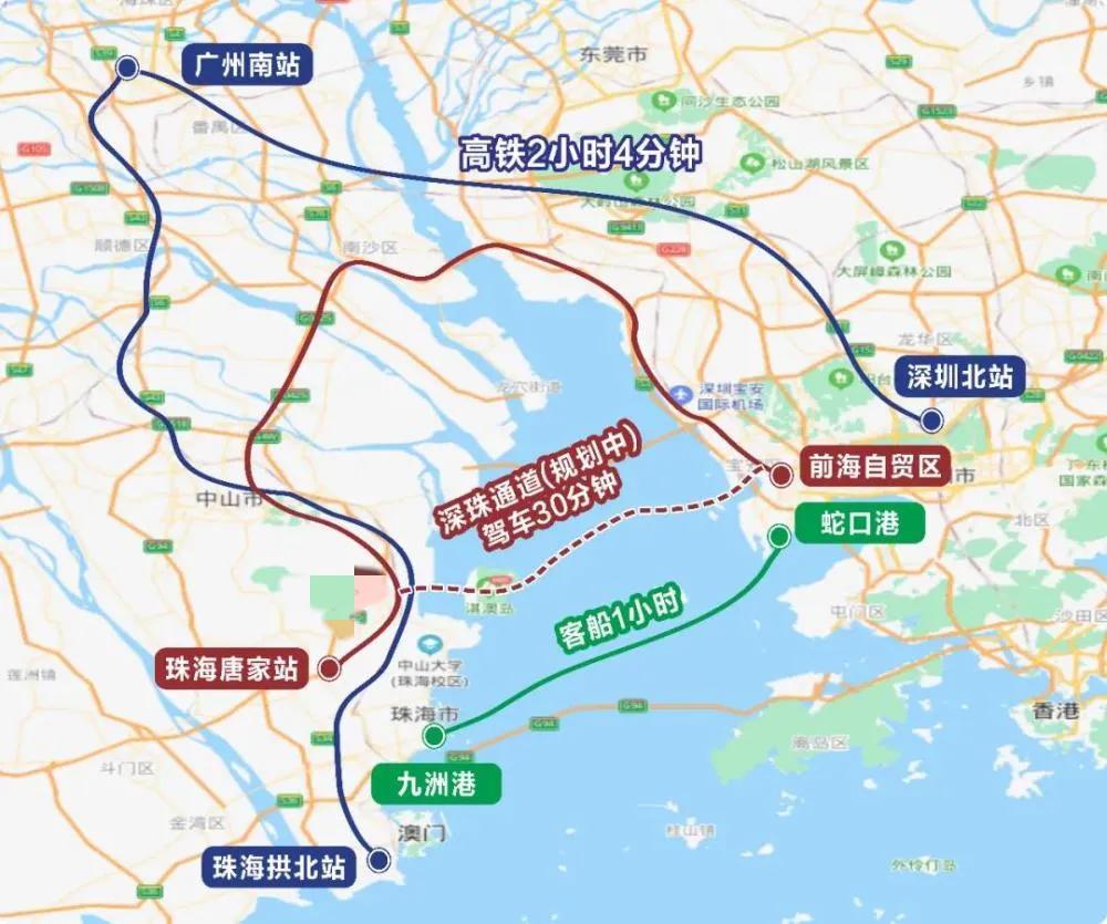 深珠通道开通后珠海到深圳,深珠通道到珠海多少公里