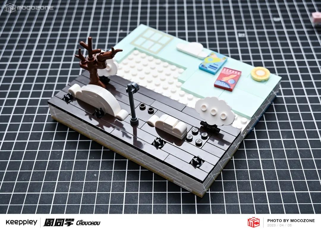 【积木测评】旋转的场景变换！周杰伦首款积木套装很有趣