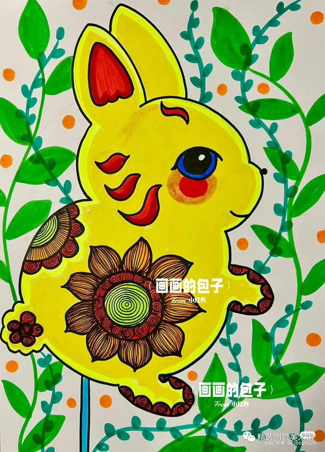 5-6岁儿童美术马克笔绘画超简单,5-12岁最简单的画儿童马克笔