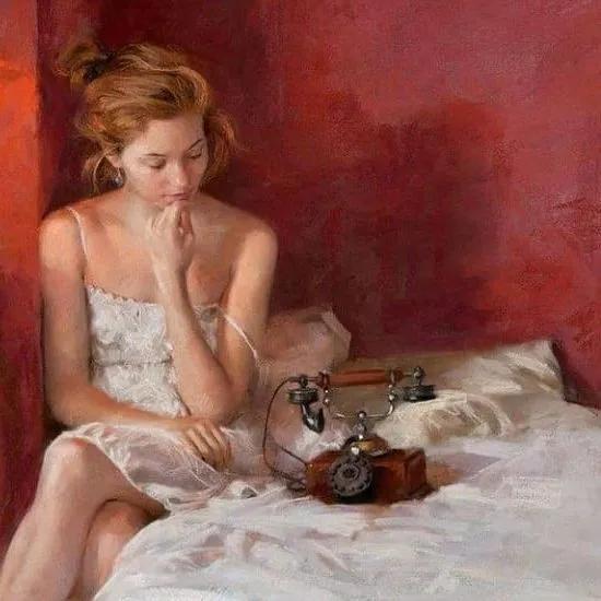 60岁大爷画超写实,大爷粉笔画仕女图